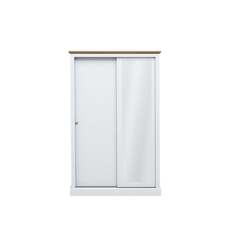 Harry Christian Home Cornwall Double Sliding Wardrobe In White