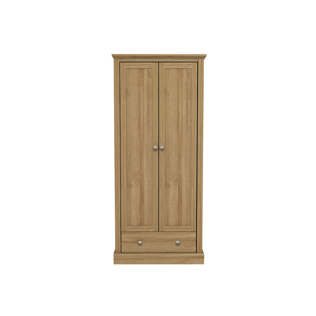 Harry Christian Home Cornwall Double Wardrobe in Oak