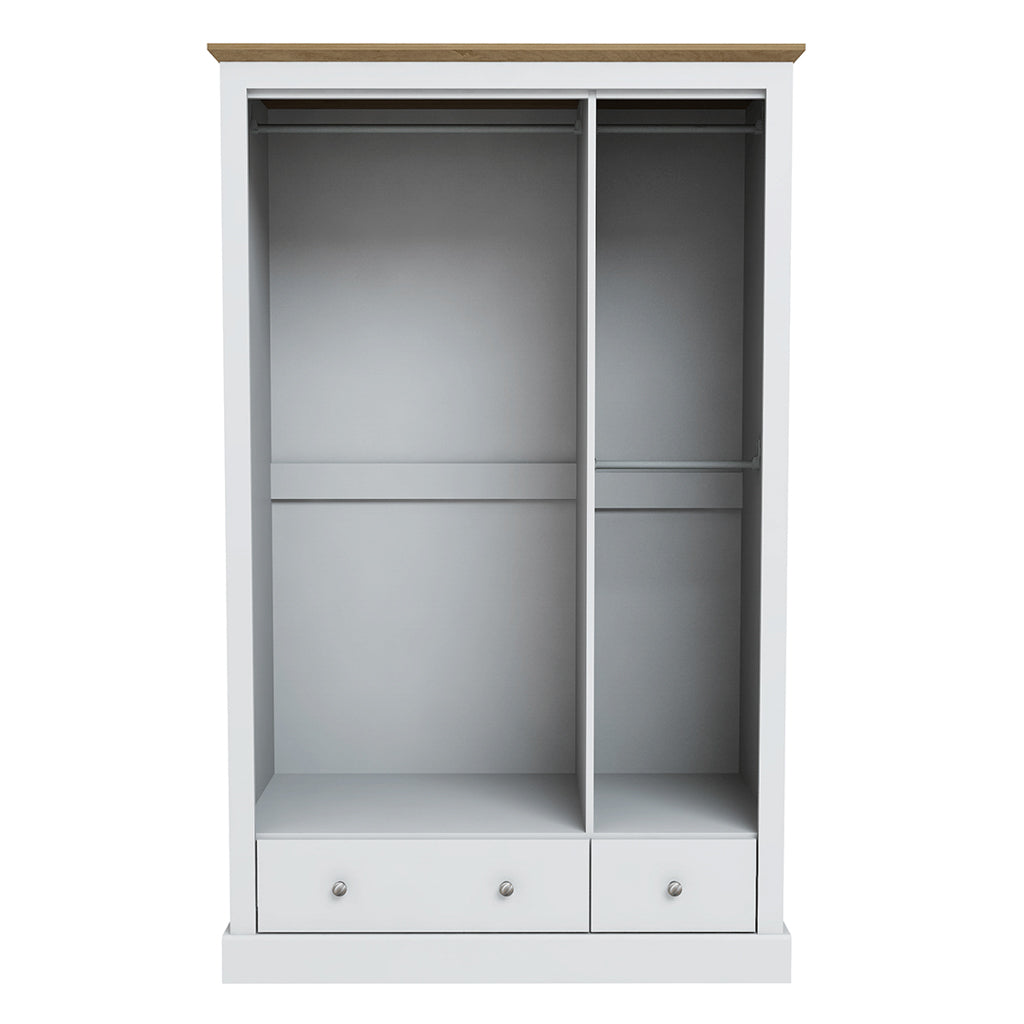 Harry Christian Home Cornwall Triple Wardrobe In White