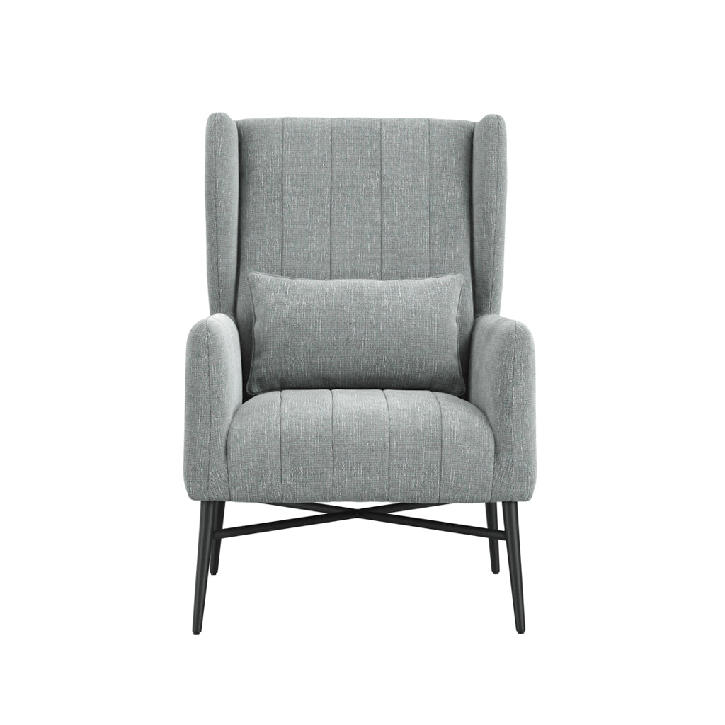 Harry Christian Home Enya Armchair In Seafoam Tweed
