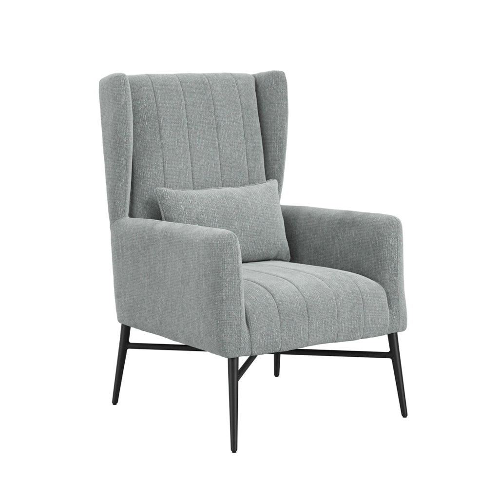 Harry Christian Home Enya Armchair In Seafoam Tweed