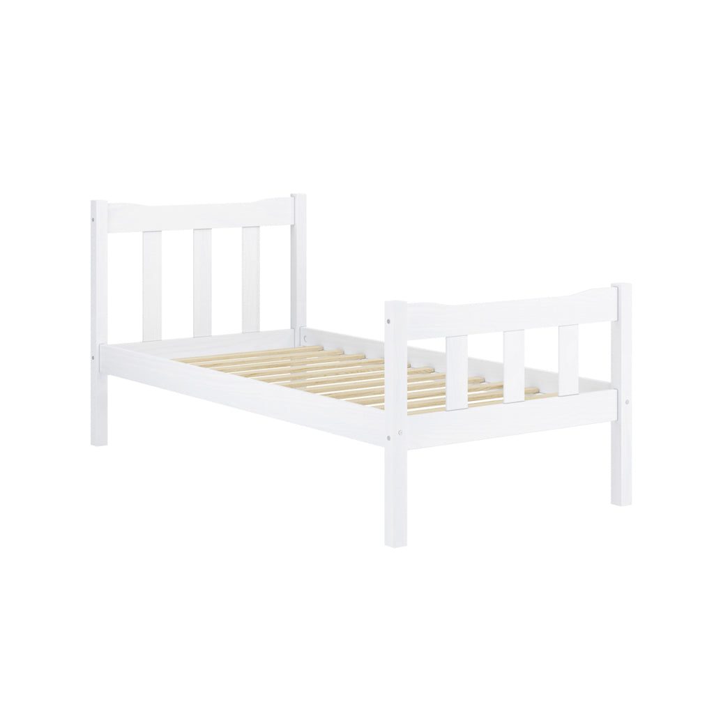 Harry Christian Home Essential Single Bed in White