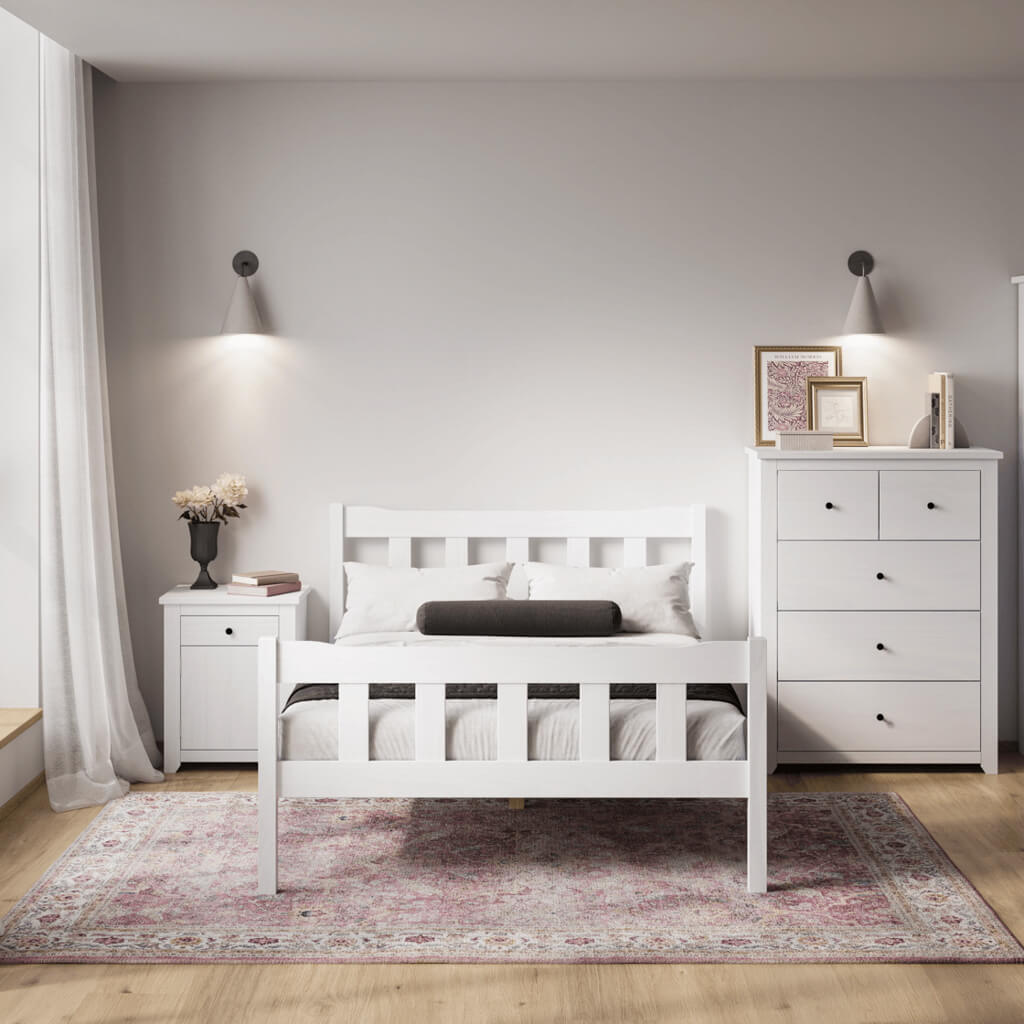 Harry Christian Home Essential White Double Bed