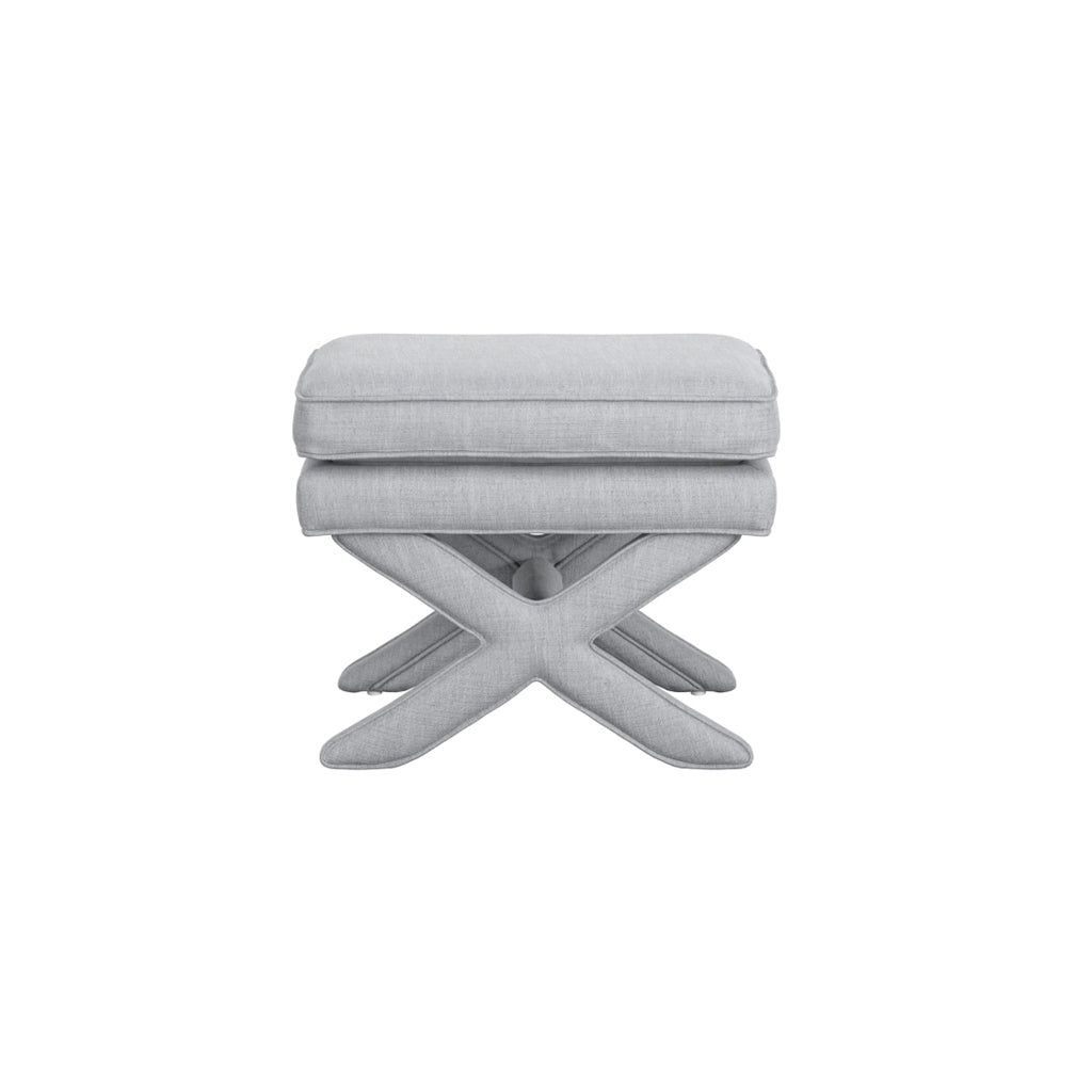 Harry Christian Home Malibu Light Grey Footstool 