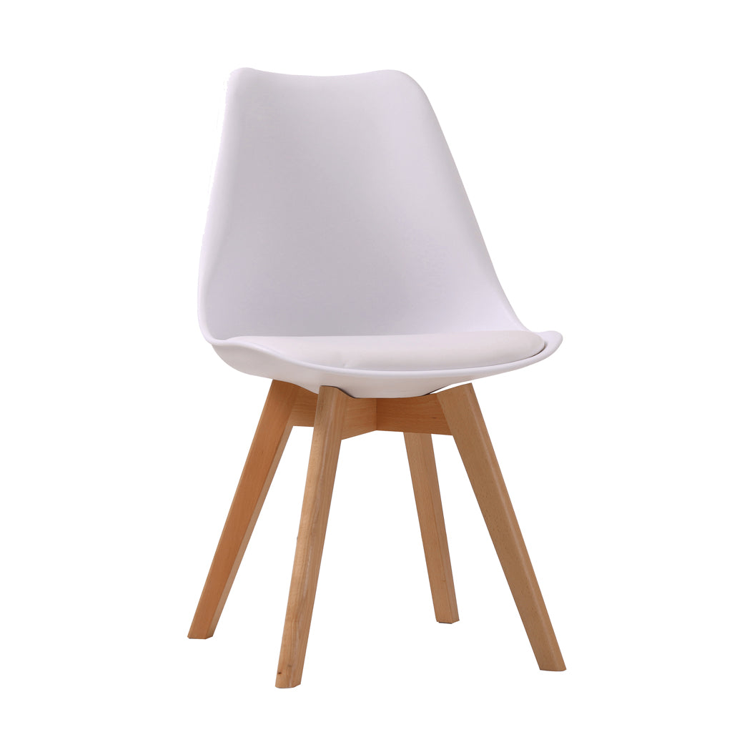 Harry Christian Home Pair Of Essential White Dining Chairs