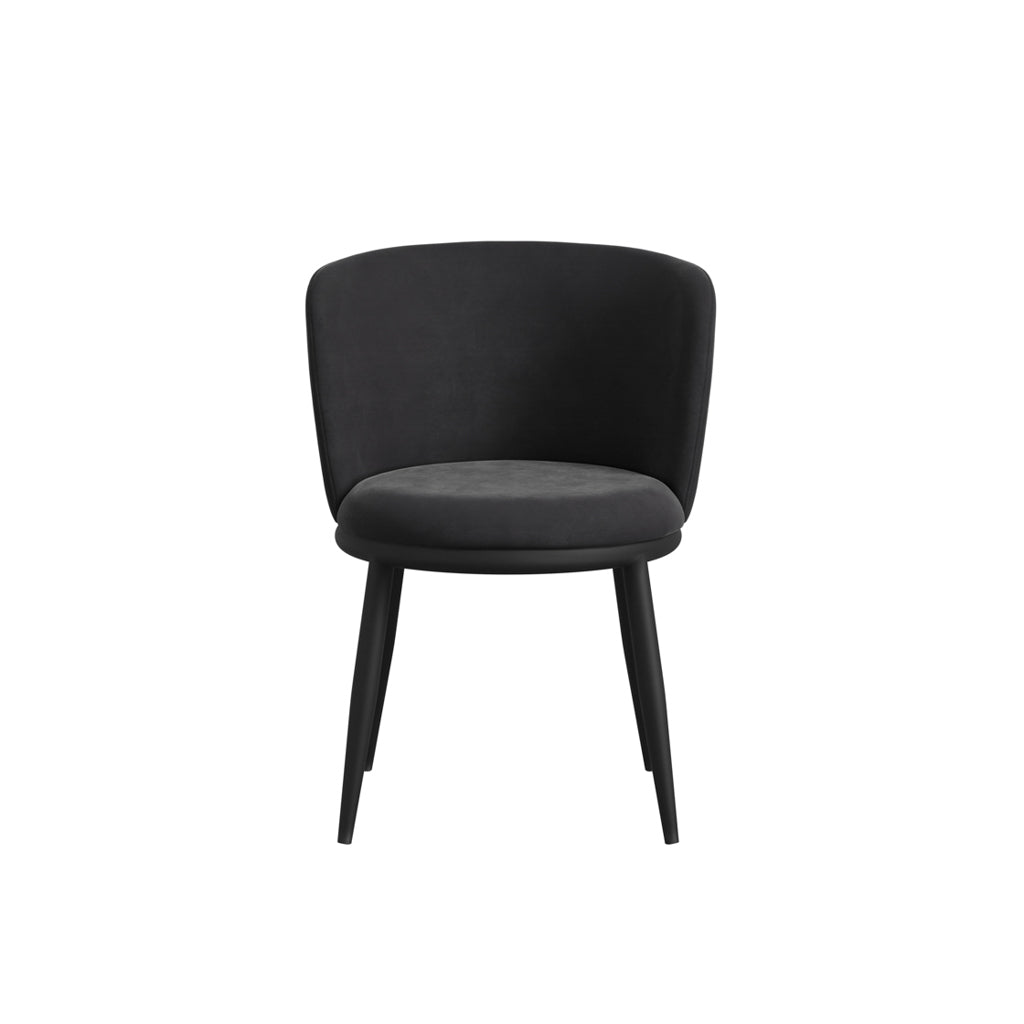 Harry Christian Home Pair Of Moderno Dining Chairs In Black