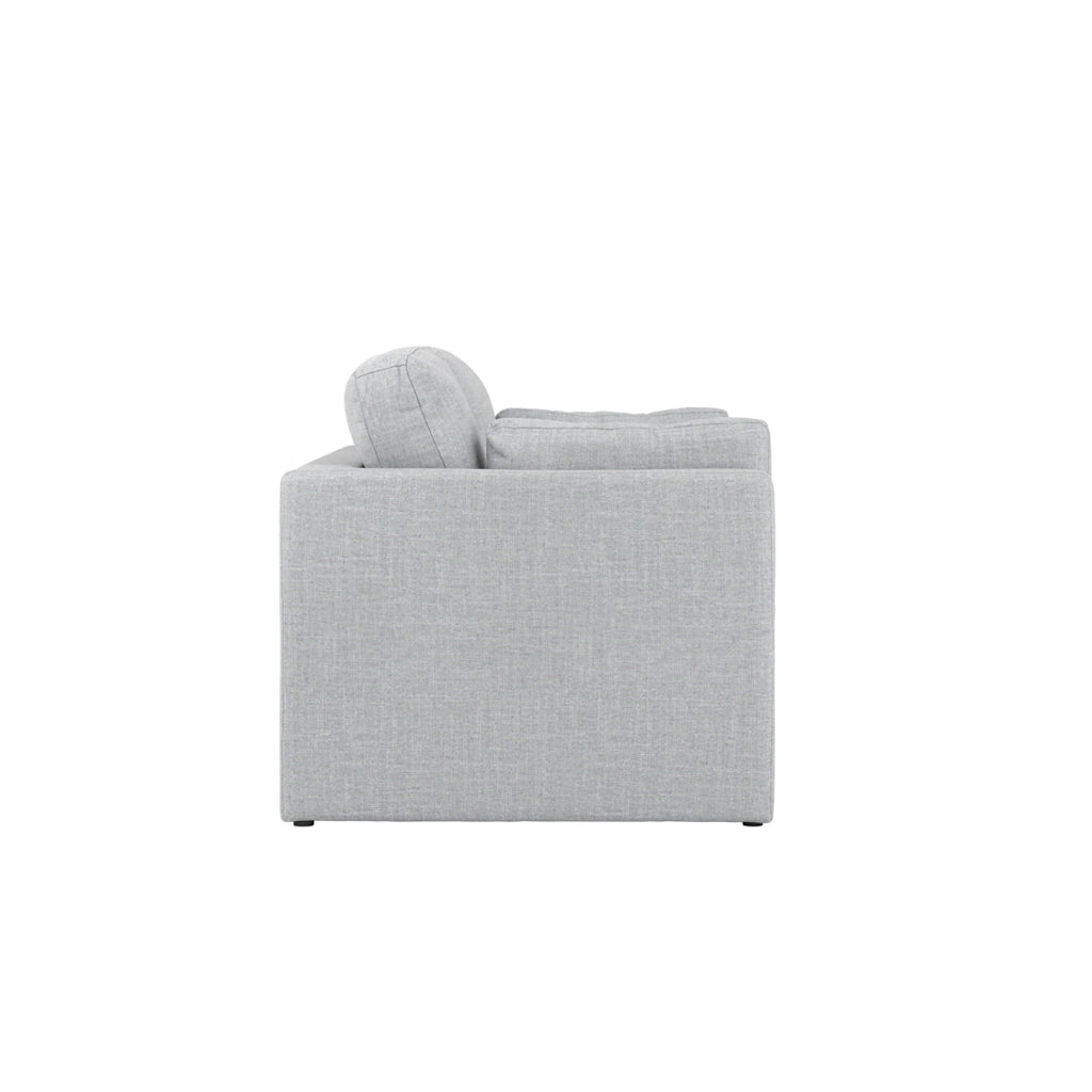 Grey sofa on a white background. Harry Christian Home Savanna 2 Seater Sofa In Light Grey