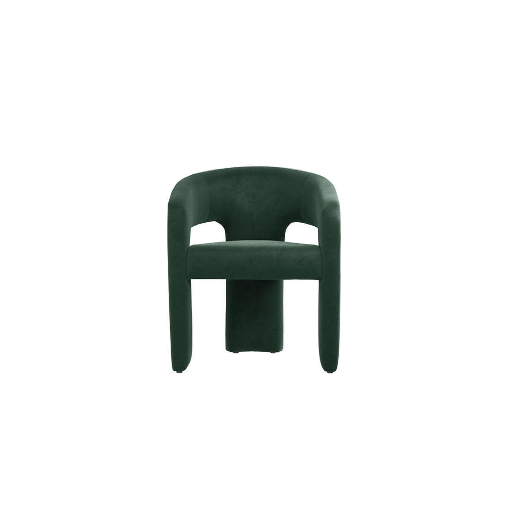 Harry Christian Home Statement Dining Chair In Forest Green 