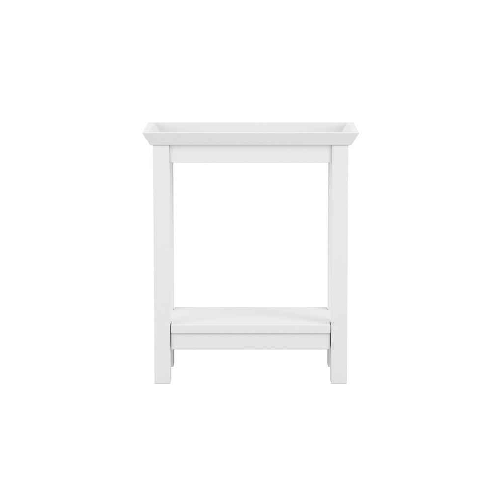 Harry Christian Home White Side Table
