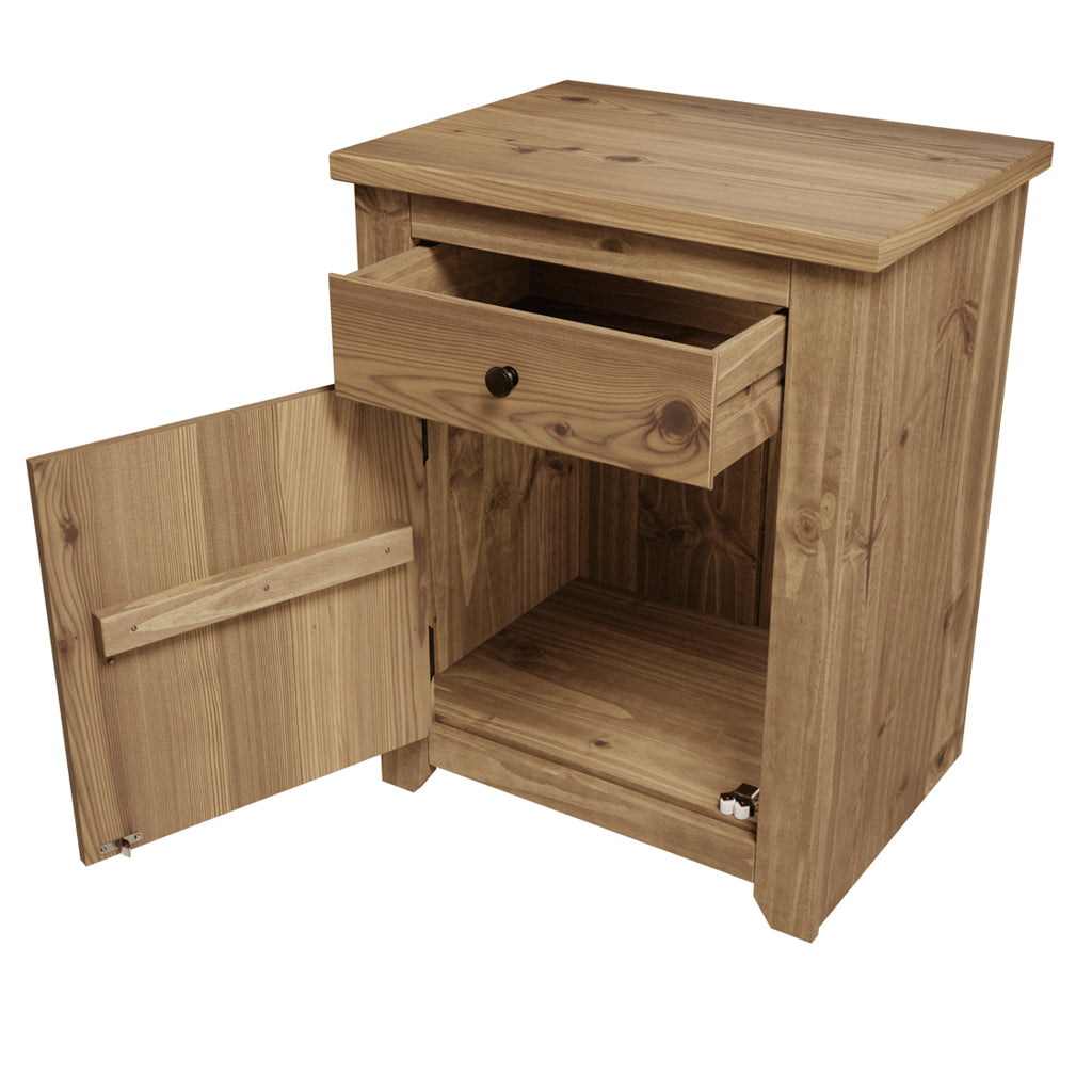 Harry Christian Home Essentials Pine Bedside Cabinet