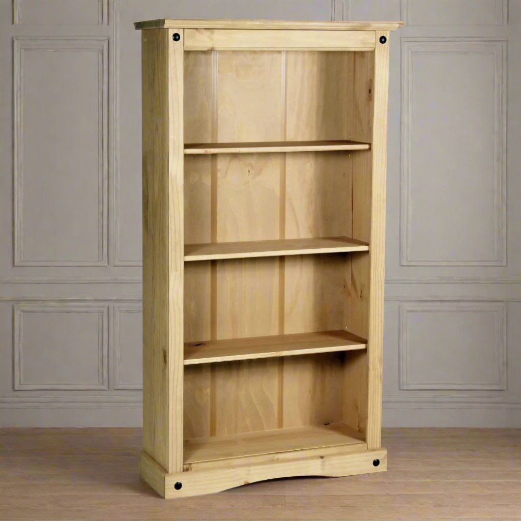 Heritage Home Furniture UK Medium Bookcase 3 Shelves