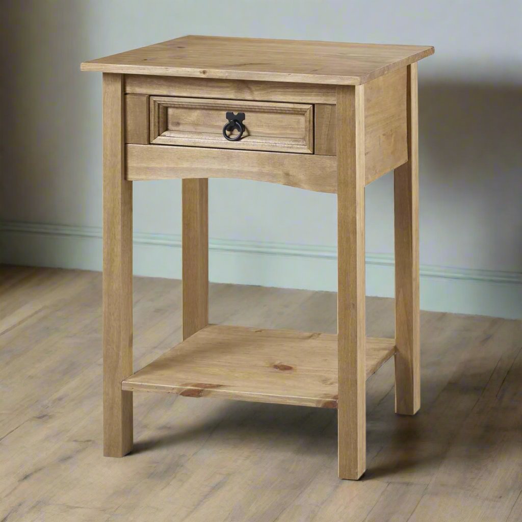 Heritage Home UK | Fine Home Furniture & Accessories | Luxury Home Furniture | Furniture With Free Delivery | Lamp Side Table Natural Waxed Pine