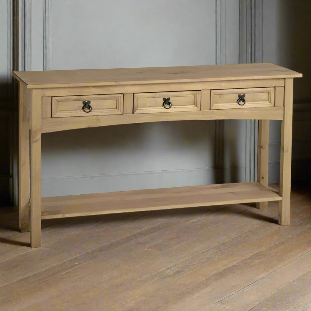 Heritage Home UK | Fine Home Furniture & Accessories | Luxury Home Furniture | Furniture With Free Delivery | Waxed pine large console table