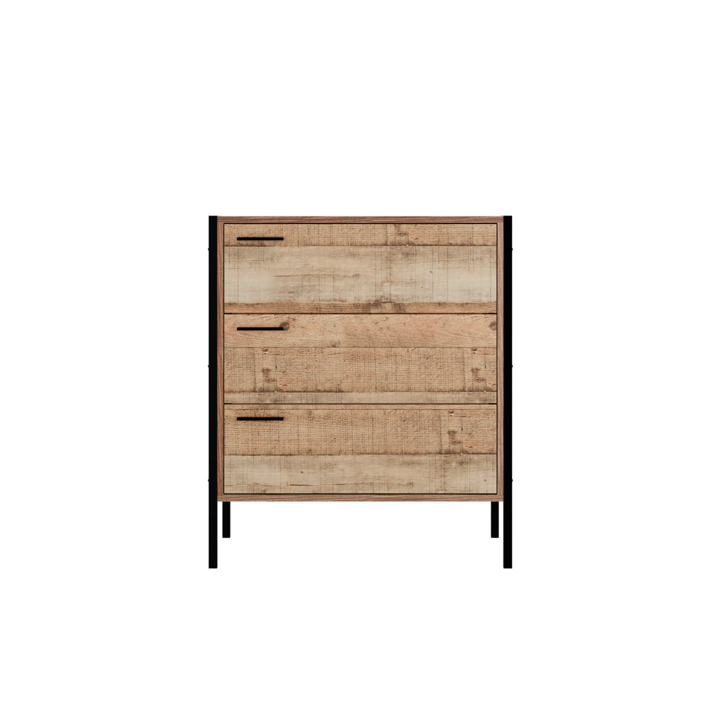 Harry Christian Home Distressed Oak Effect Chest Of Drawers