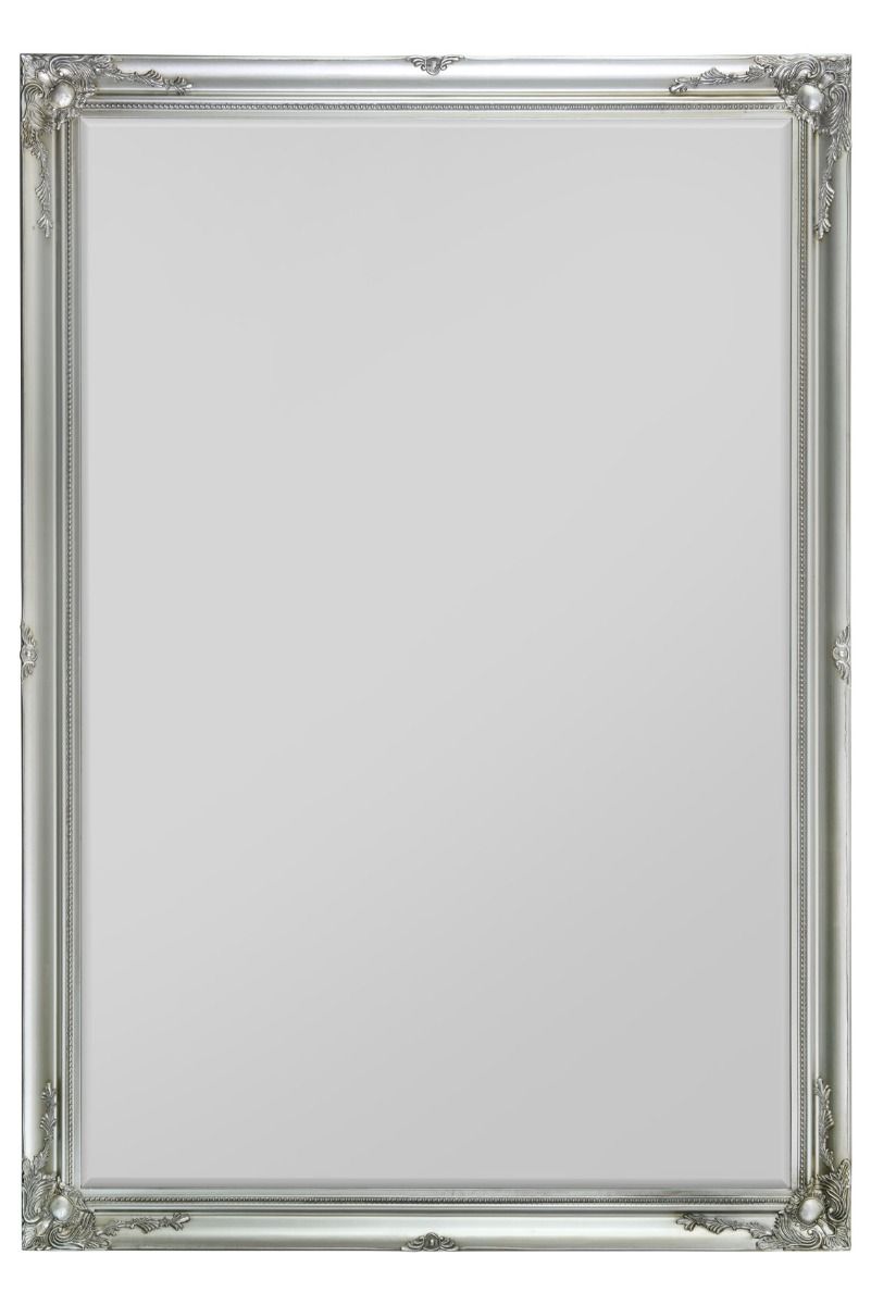 6.7 Foot Tall Extra Large Leaner Mirror in Silver