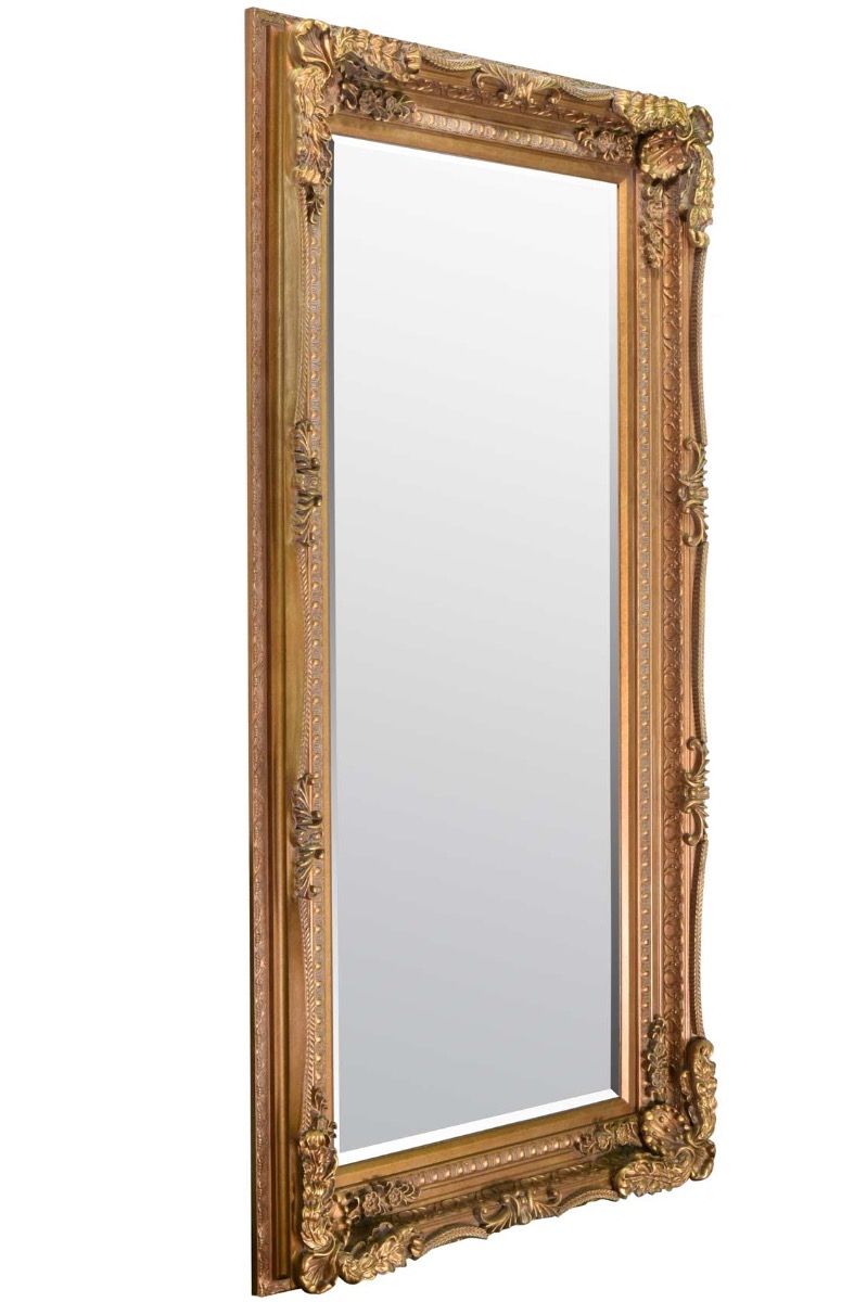 Carved Louis Gold Large Wall Mirror