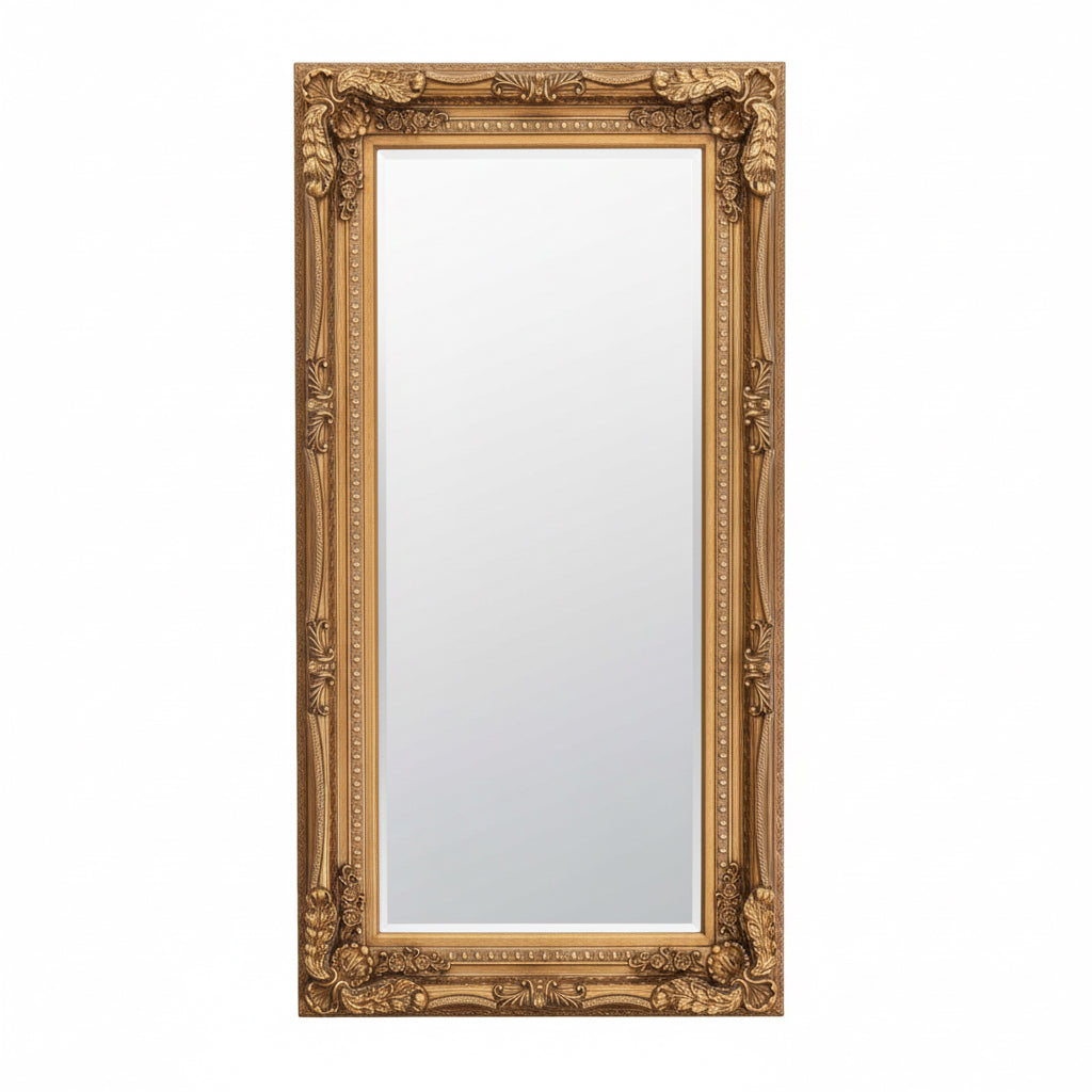 Carved Louis Gold Large Wall Mirror