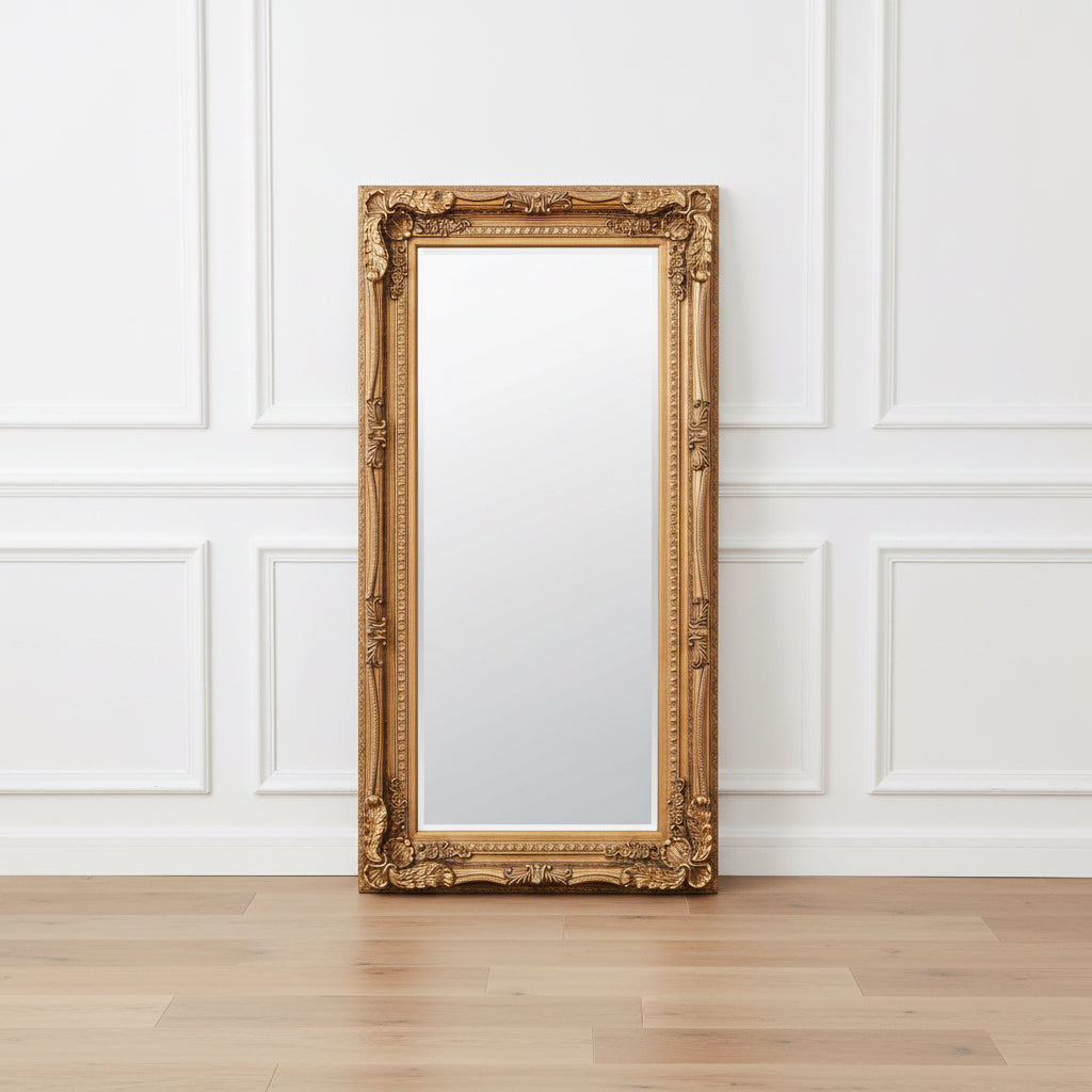 Carved Louis Gold Large Wall Mirror