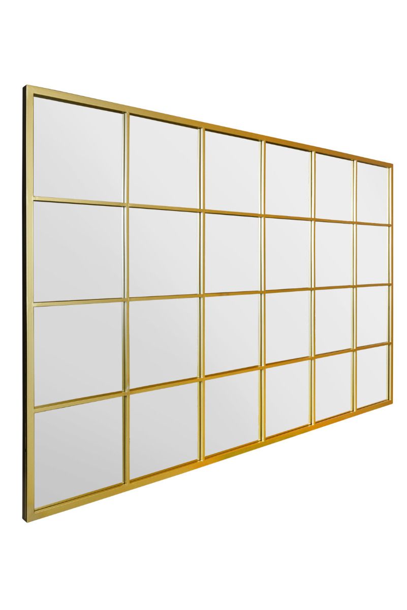 Gold Modern Window Leaner Mirror / Wall Mirror