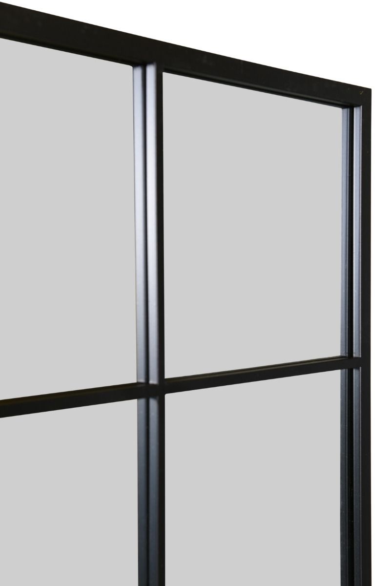 Black Modern Window Leaner Mirror / Wall Mirror