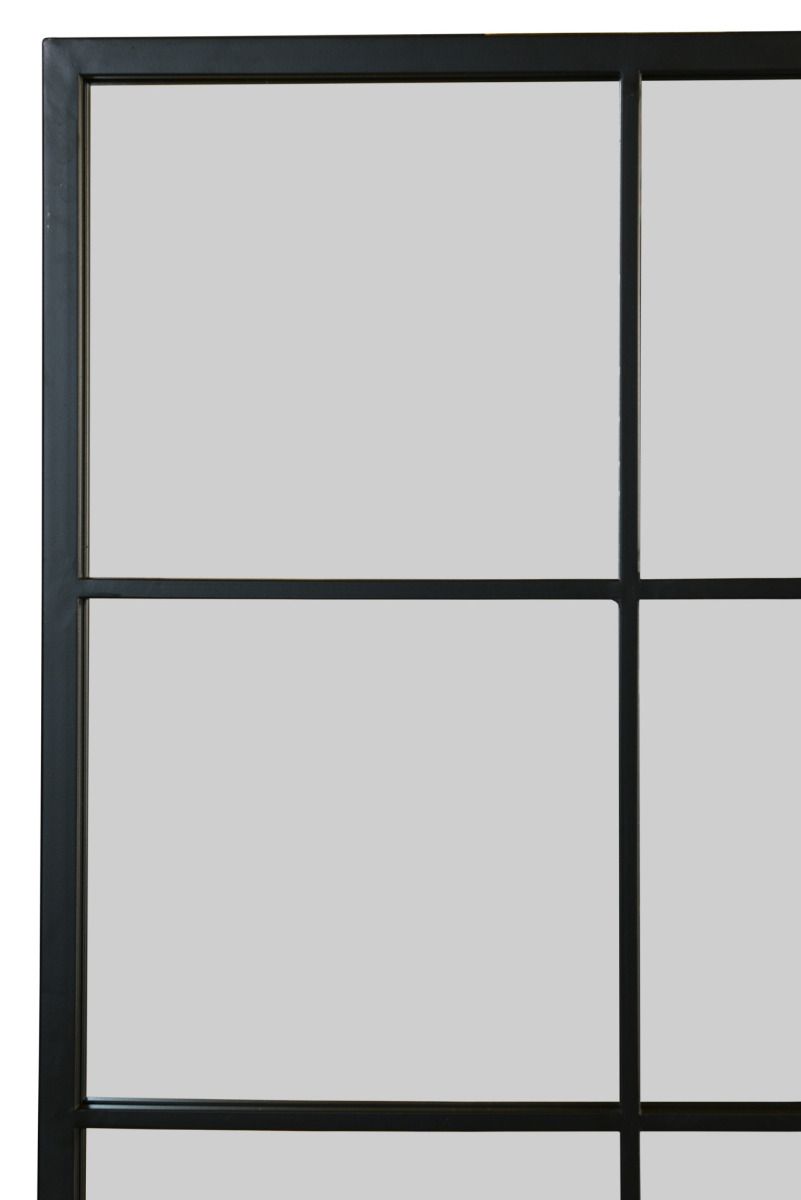 Black Modern Window Leaner Mirror / Wall Mirror