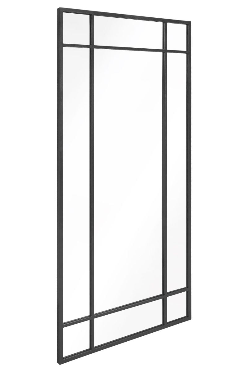 Black Contemporary Wall and Leaner Mirror