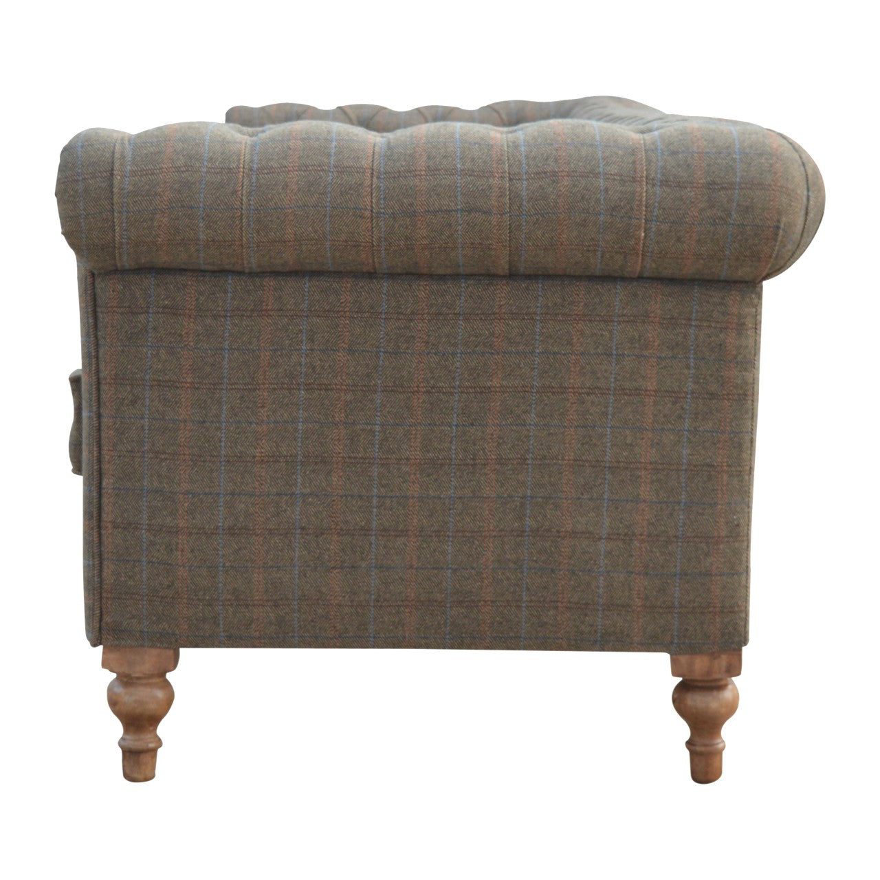 Heritage Collection Multi Tweed 3 Seat Chesterfield Sofa