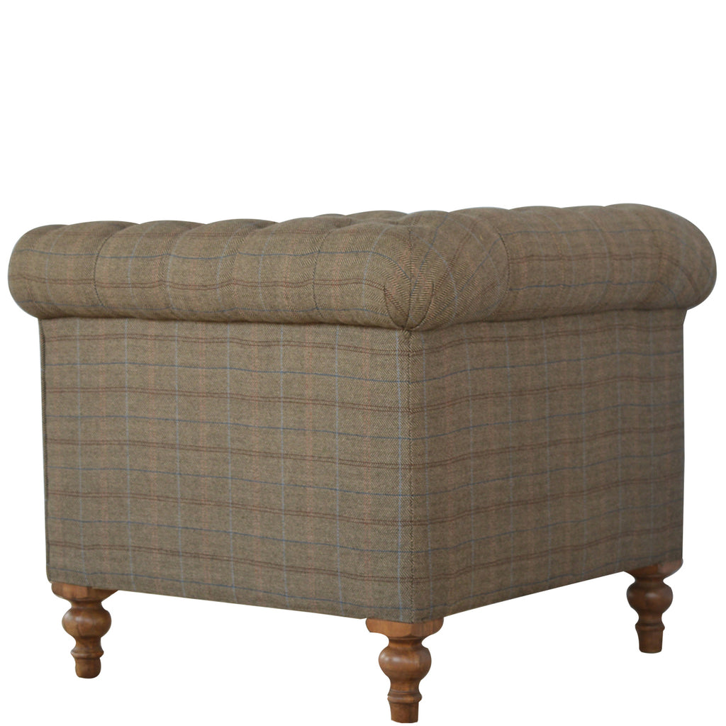 Heritage Collection Chesterfield Multi Tweed Armchair
