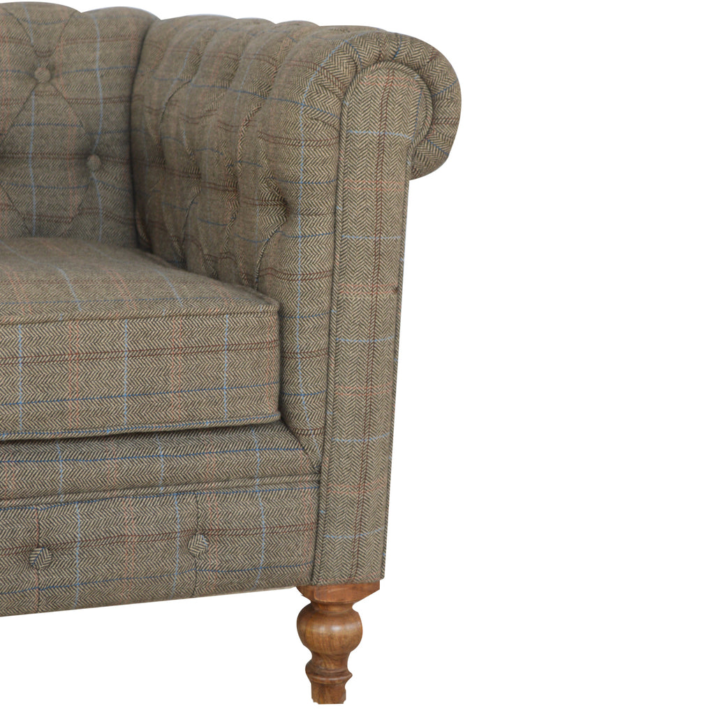 Heritage Collection Chesterfield Multi Tweed Armchair