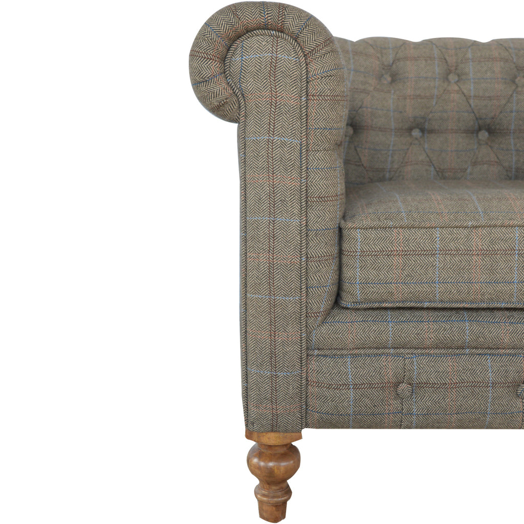 Heritage Collection Chesterfield Multi Tweed Armchair