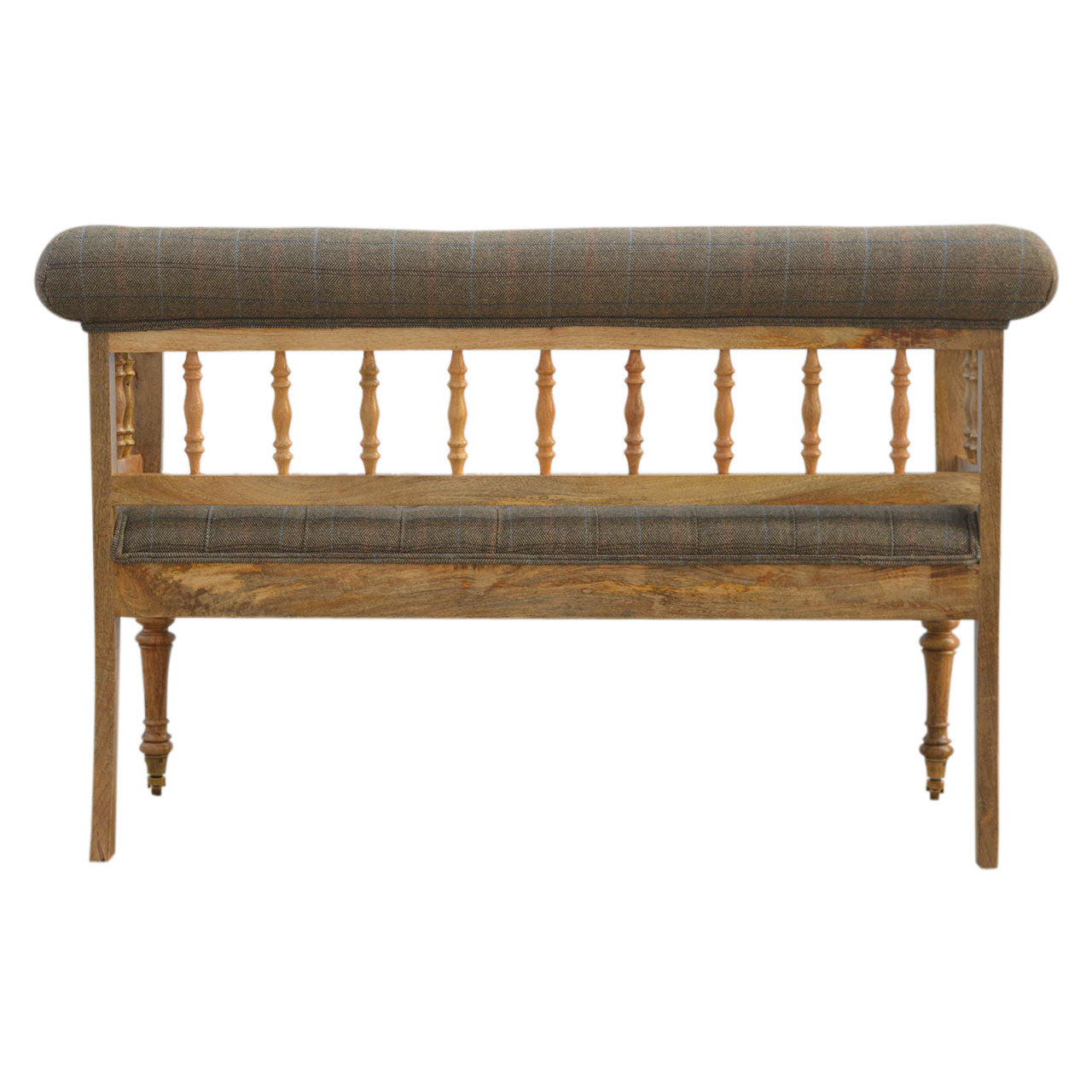 Heritage Collection Multi Tweed Deep Buttoned Bench