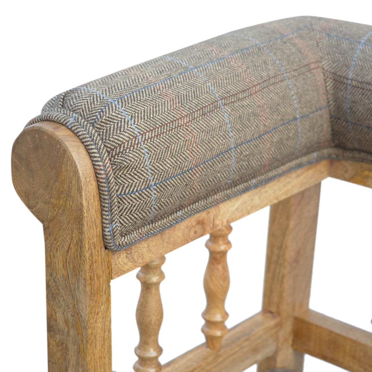 Heritage Collection Multi Tweed Deep Buttoned Bench