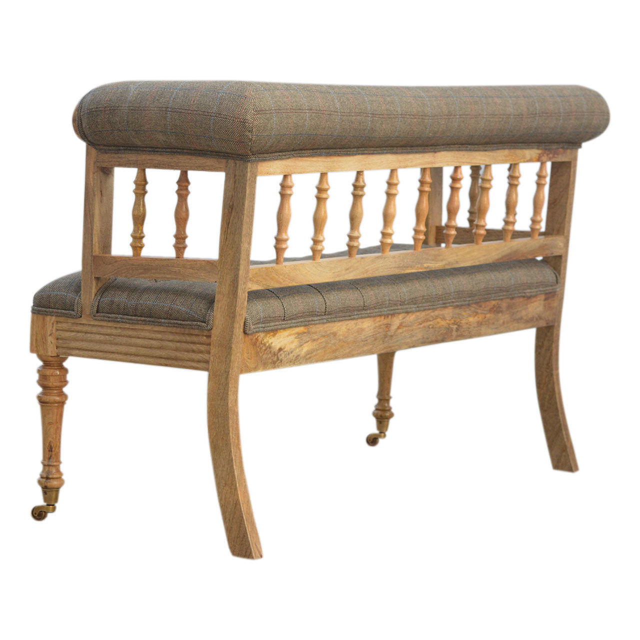 Heritage Collection Multi Tweed Deep Buttoned Bench