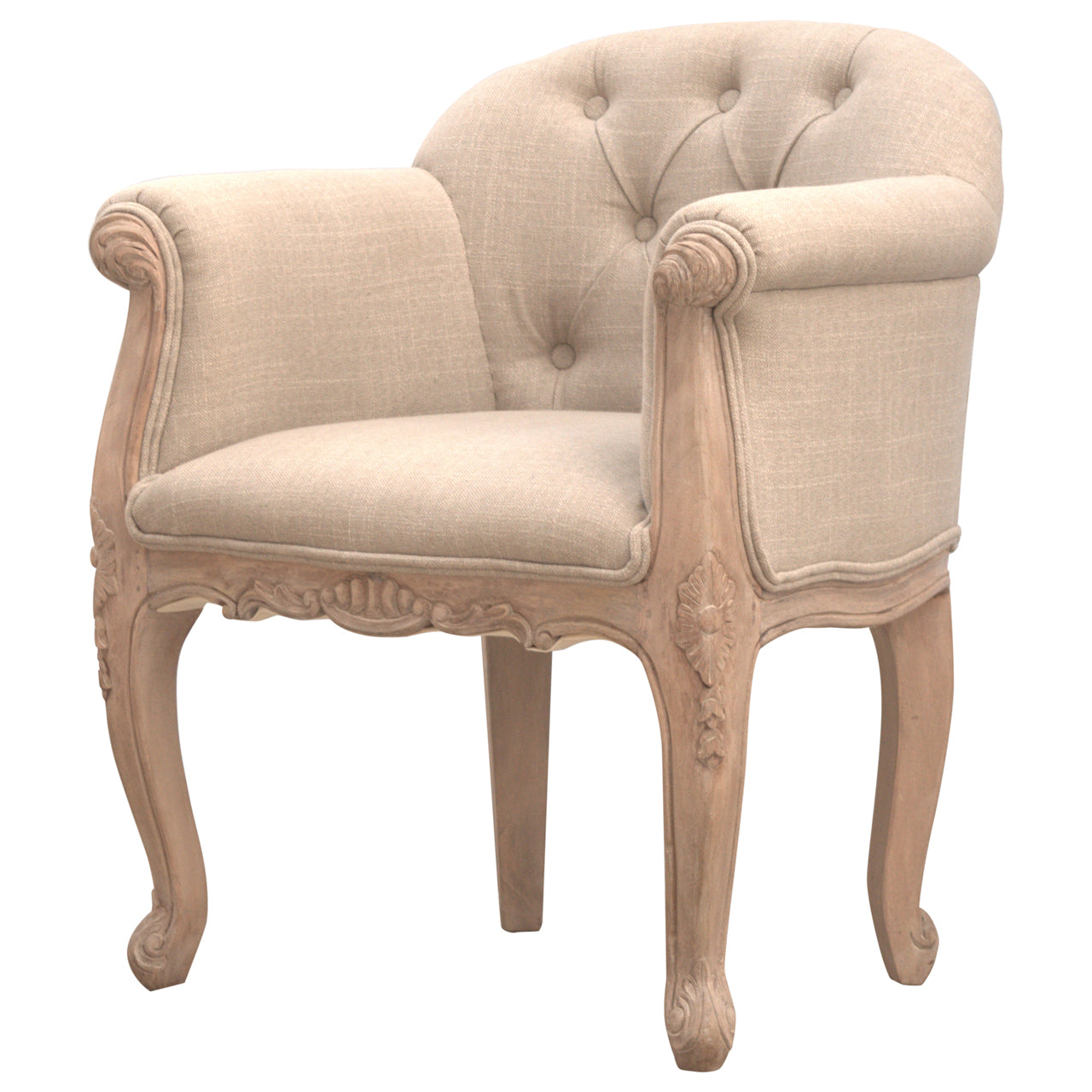 Heritage Collection French Style Deep Button Chair