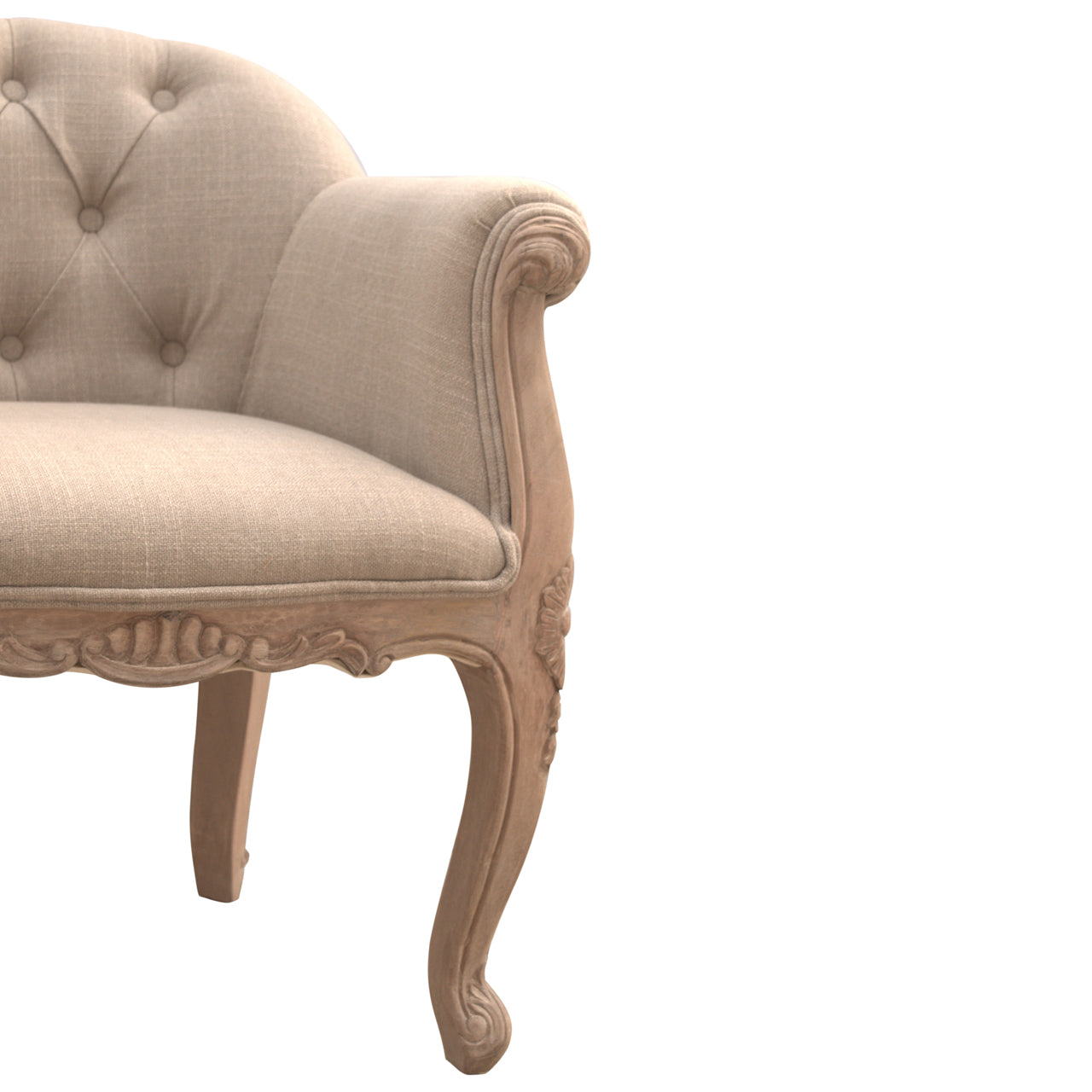 Heritage Collection French Style Deep Button Chair