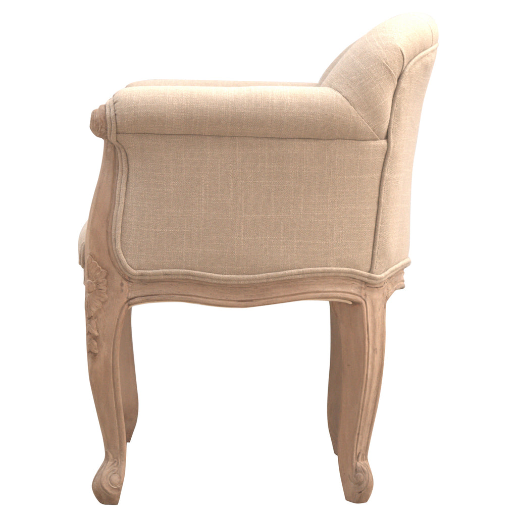 Heritage Collection French Style Deep Button Chair
