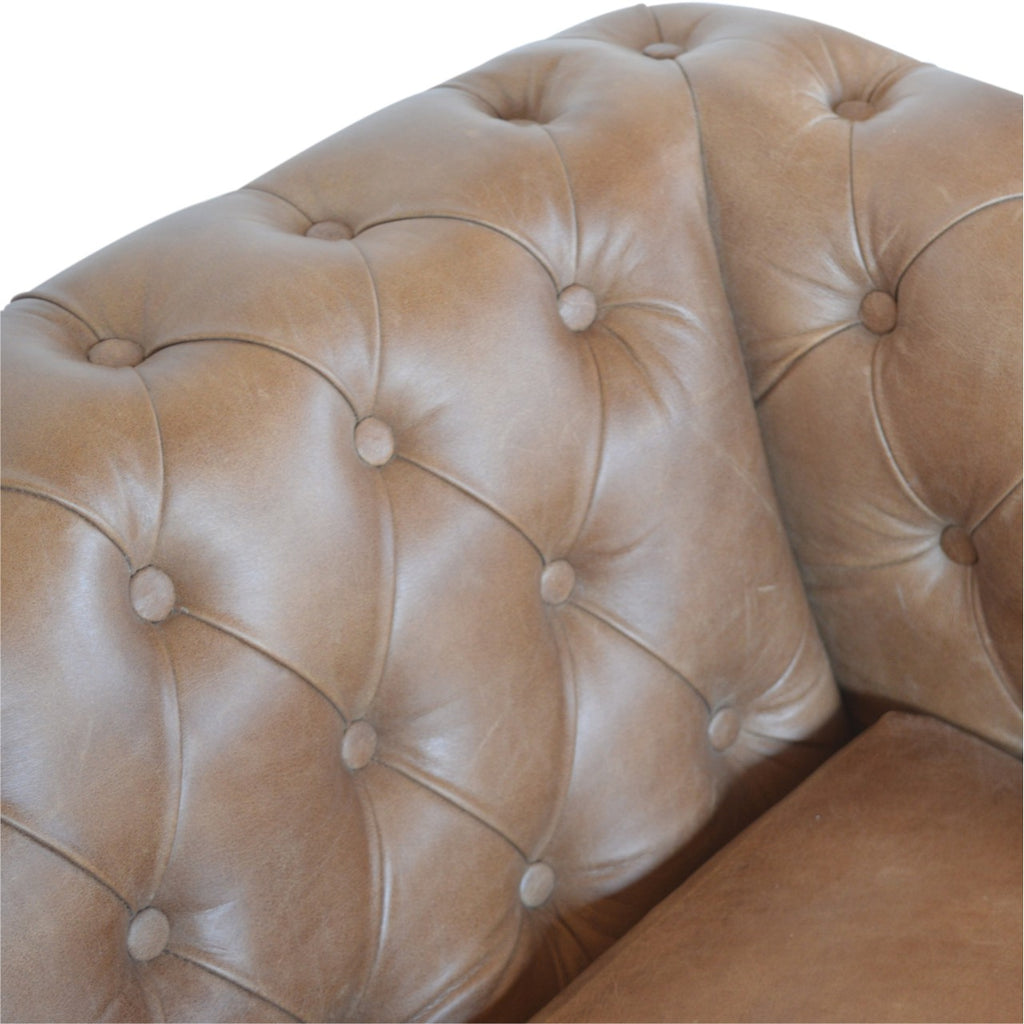 Heritage Collection Buffalo Leather Chesterfield