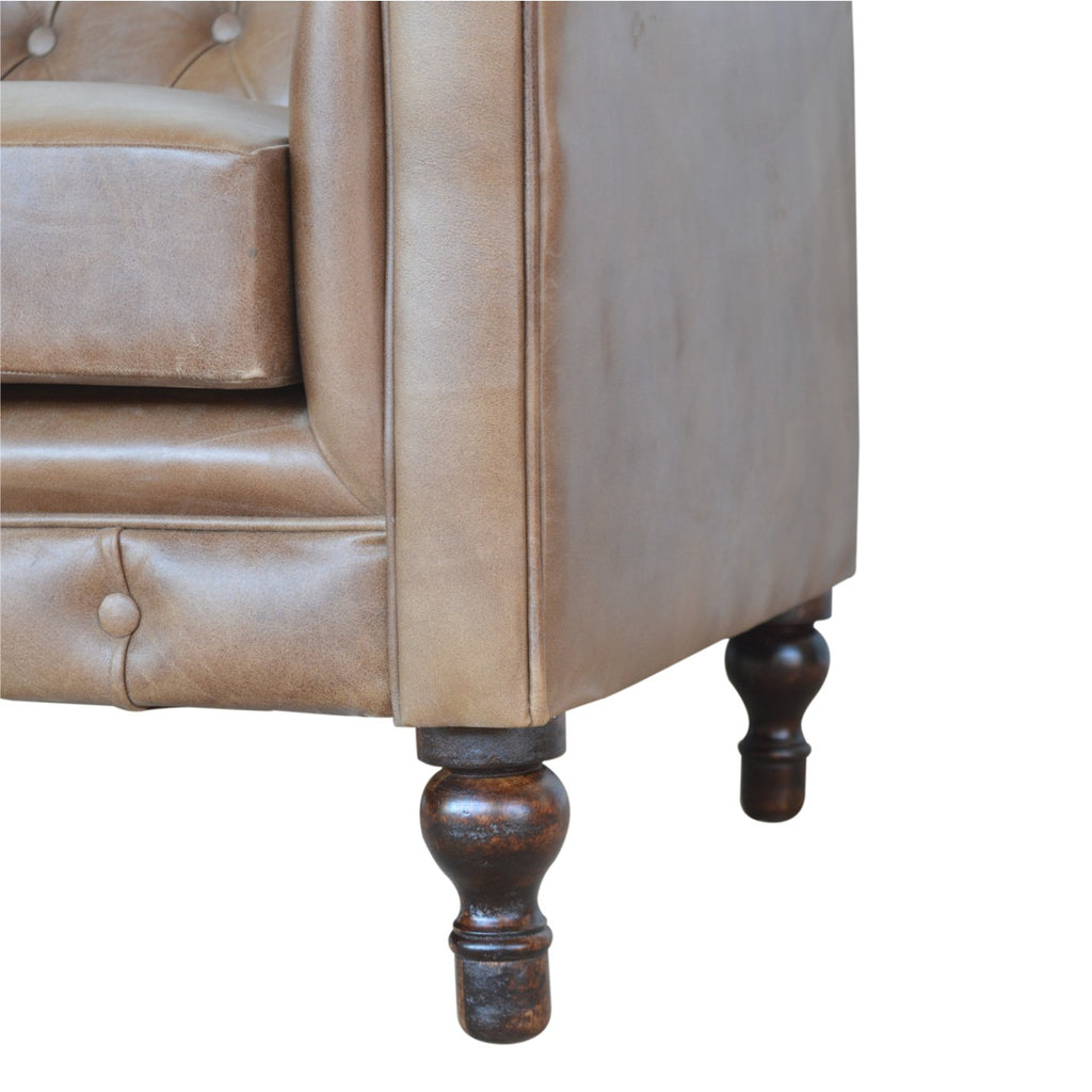 Heritage Collection Buffalo Leather Chesterfield