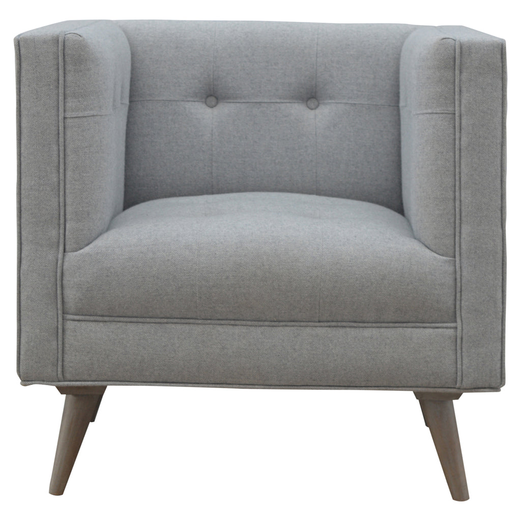 Heritage Collection Grey Tweed Armchair