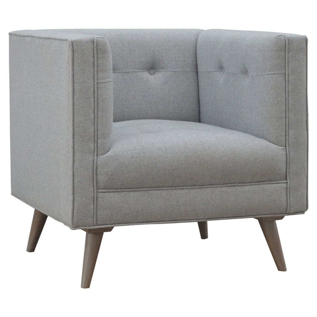 Heritage Collection Grey Tweed Armchair