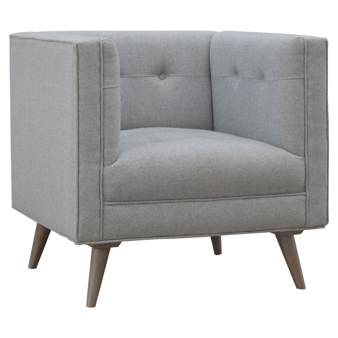 Heritage Collection Grey Tweed Armchair