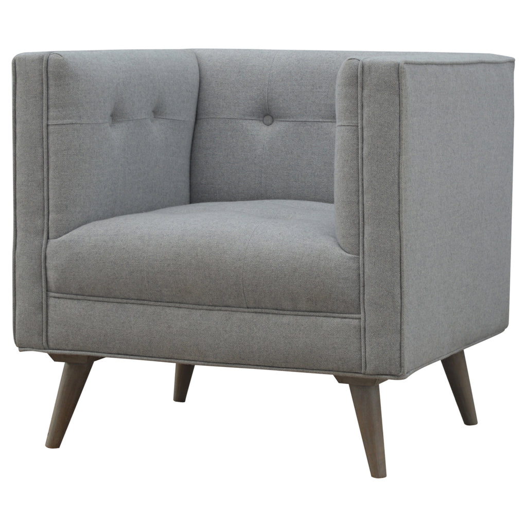 Heritage Collection Grey Tweed Armchair