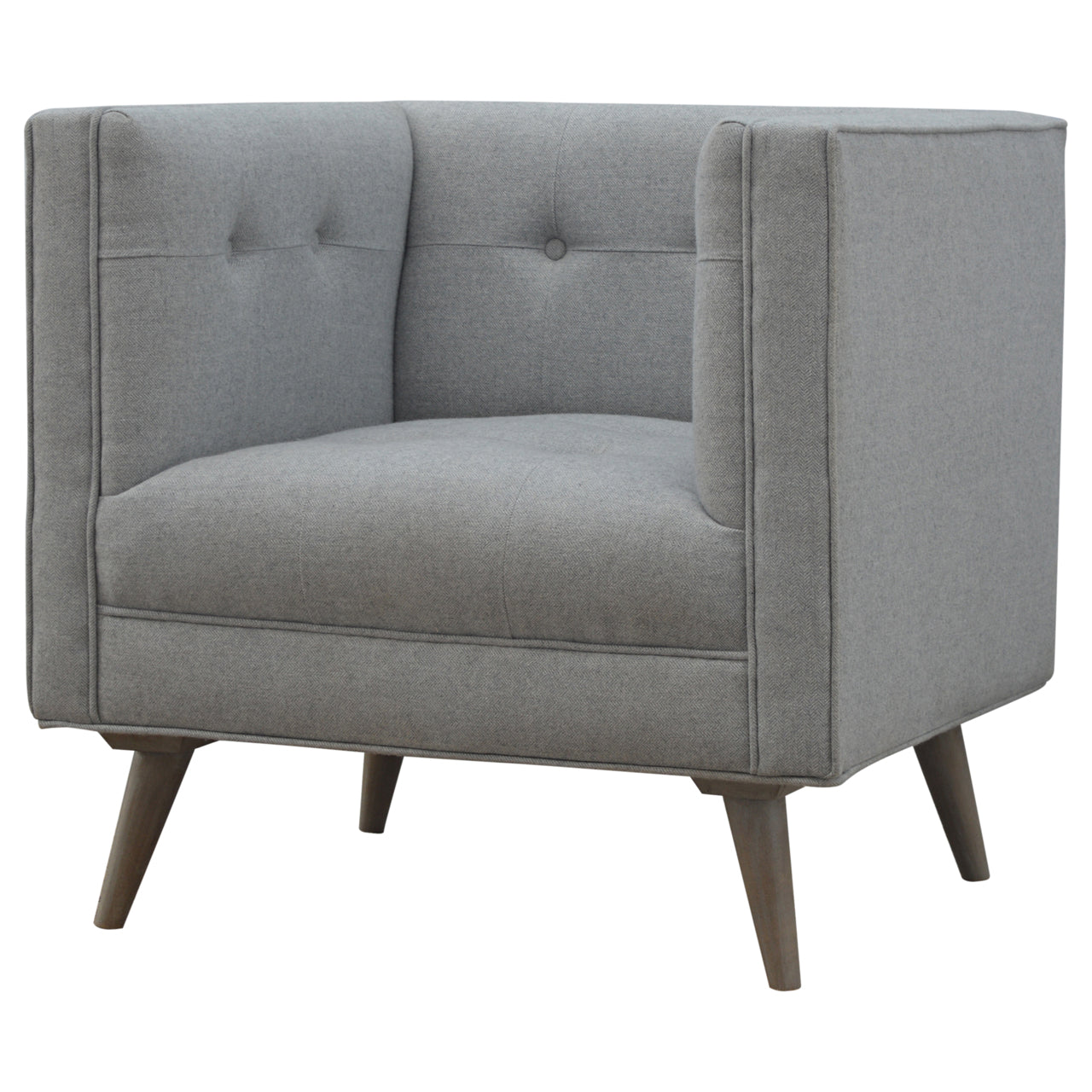 Heritage Collection Grey Tweed Armchair