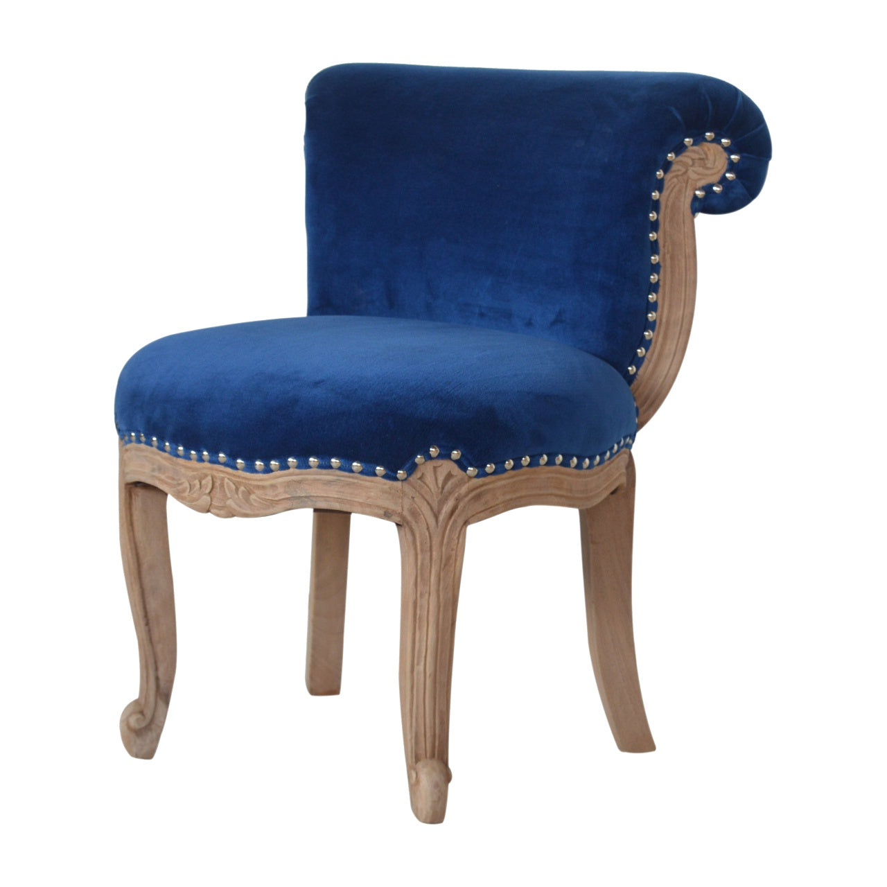 Heritage Collection Royal Blue Studded Chair