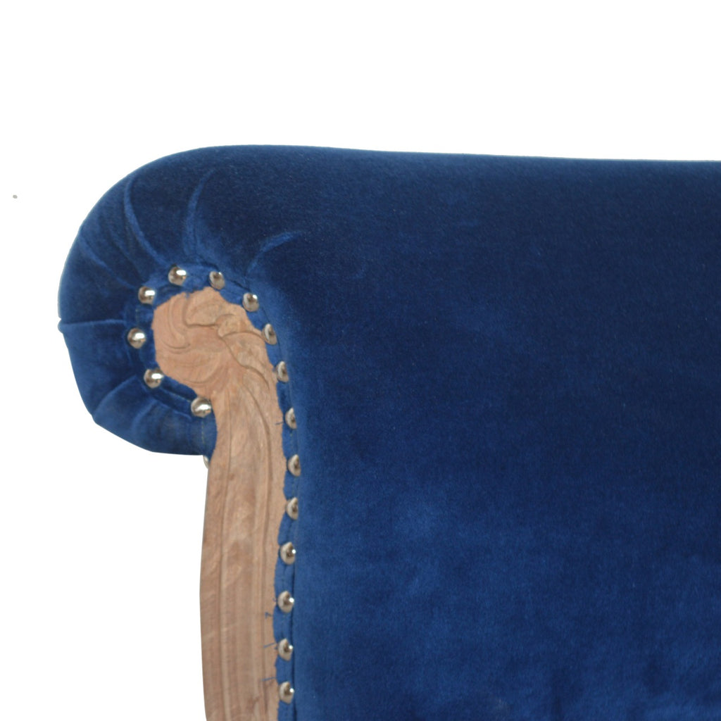 Heritage Collection Royal Blue Studded Chair
