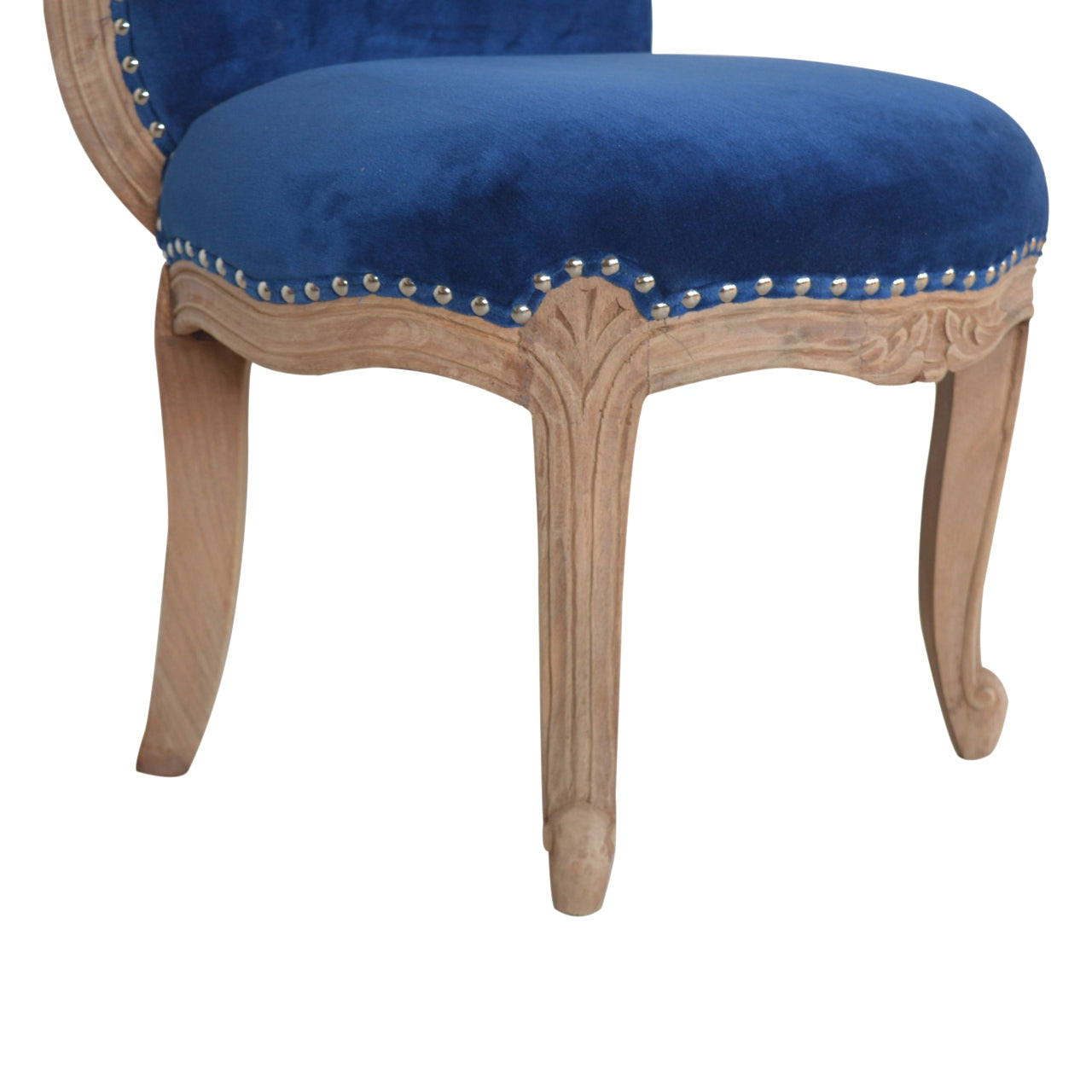 Heritage Collection Royal Blue Studded Chair