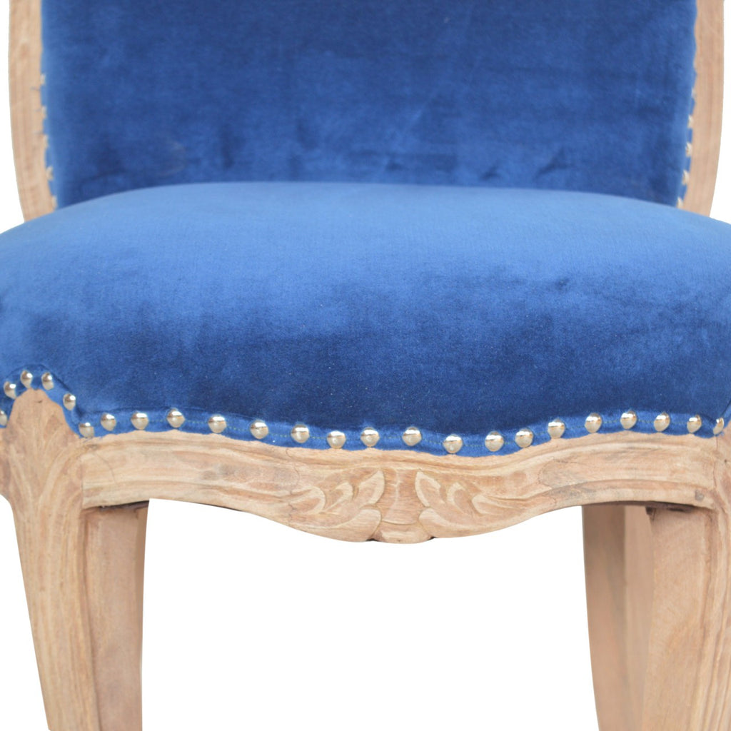 Heritage Collection Royal Blue Studded Chair