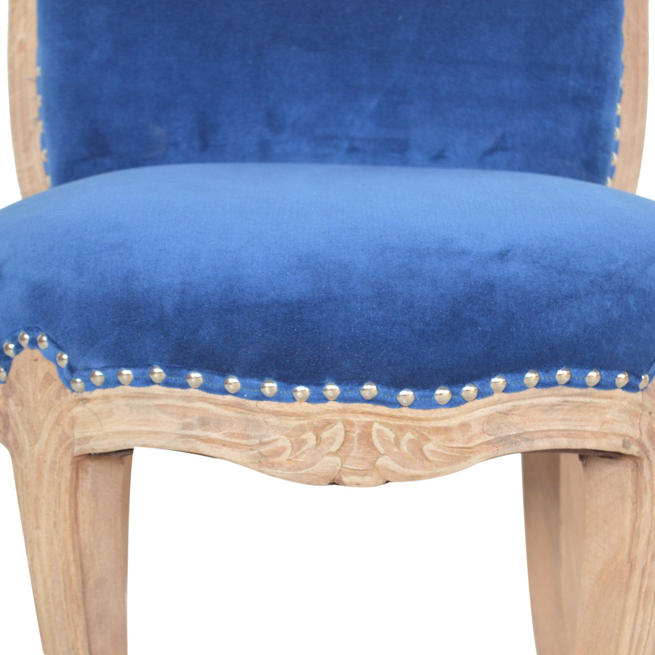 Heritage Collection Royal Blue Studded Chair