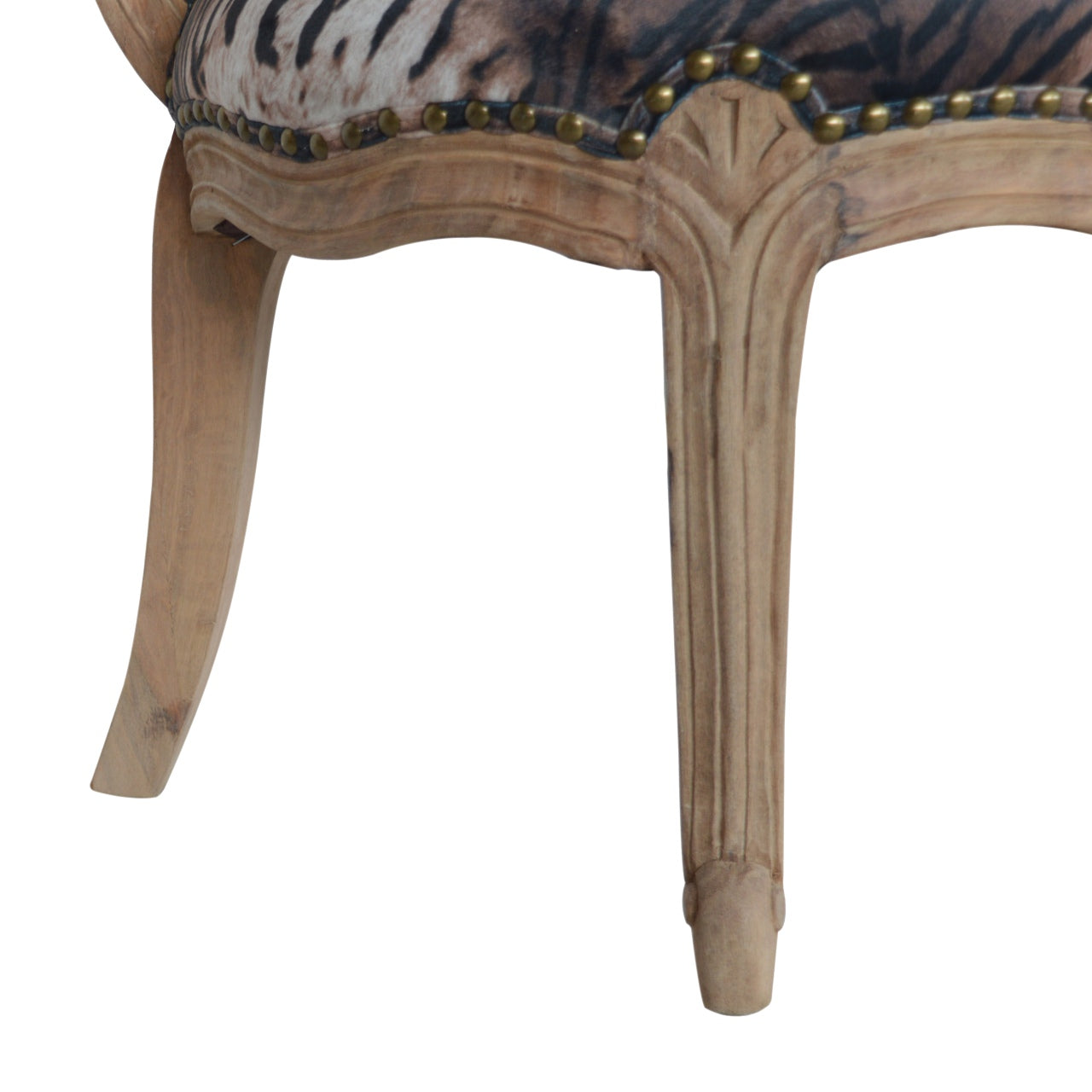 Heritage Collection Tiger Printed Studded Chair