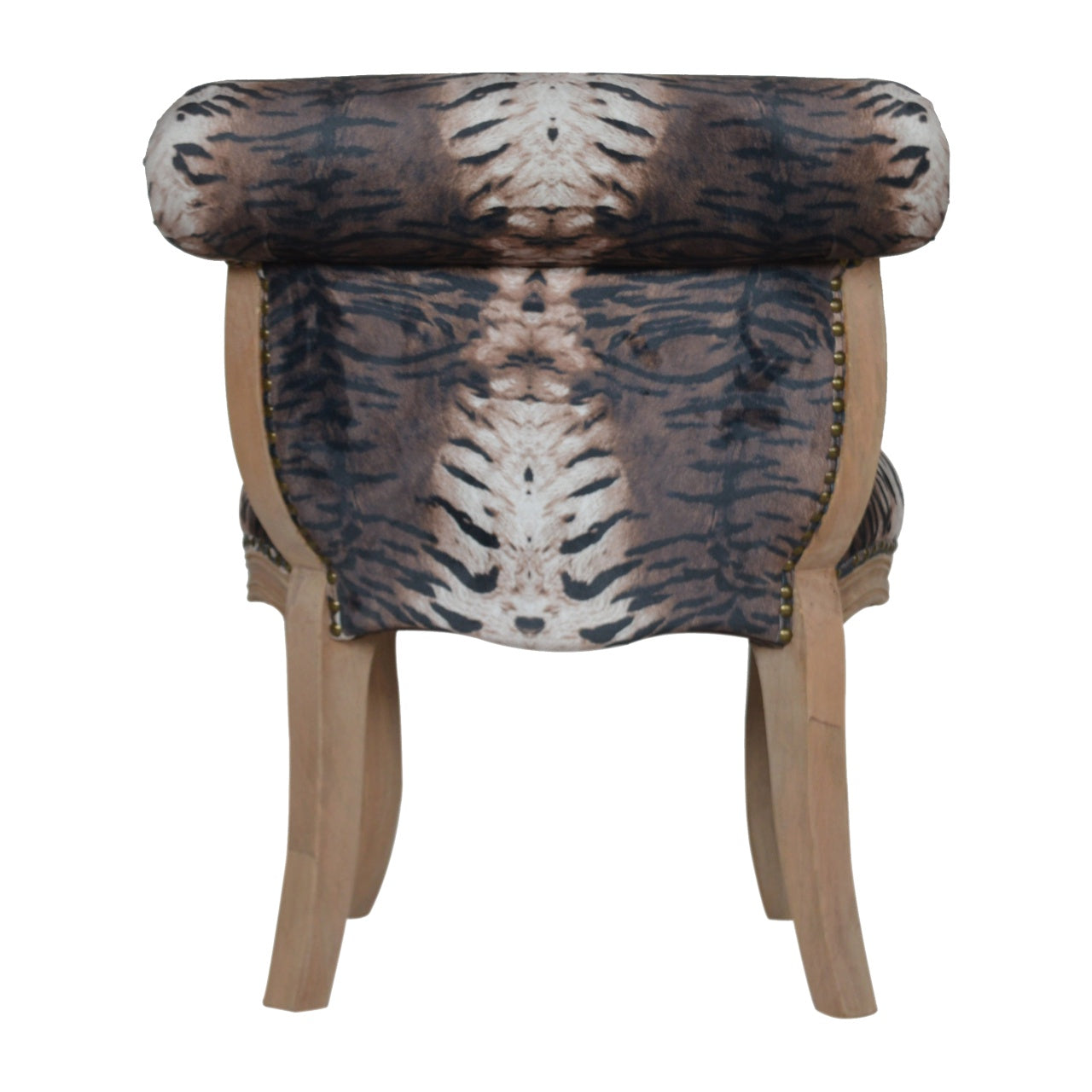 Heritage Collection Tiger Printed Studded Chair